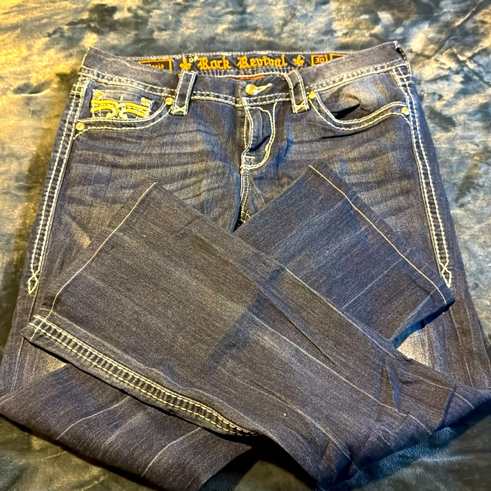 Rock revival decorated jeans “Boris” boot cut
